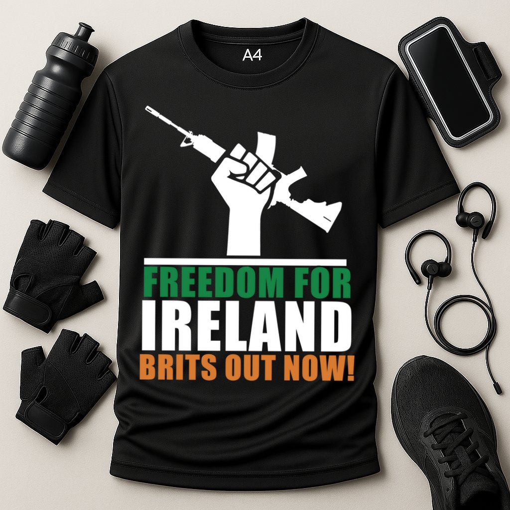 Freedom For Ireland Brits Out Now Cooling Performance Crew T-Shirt