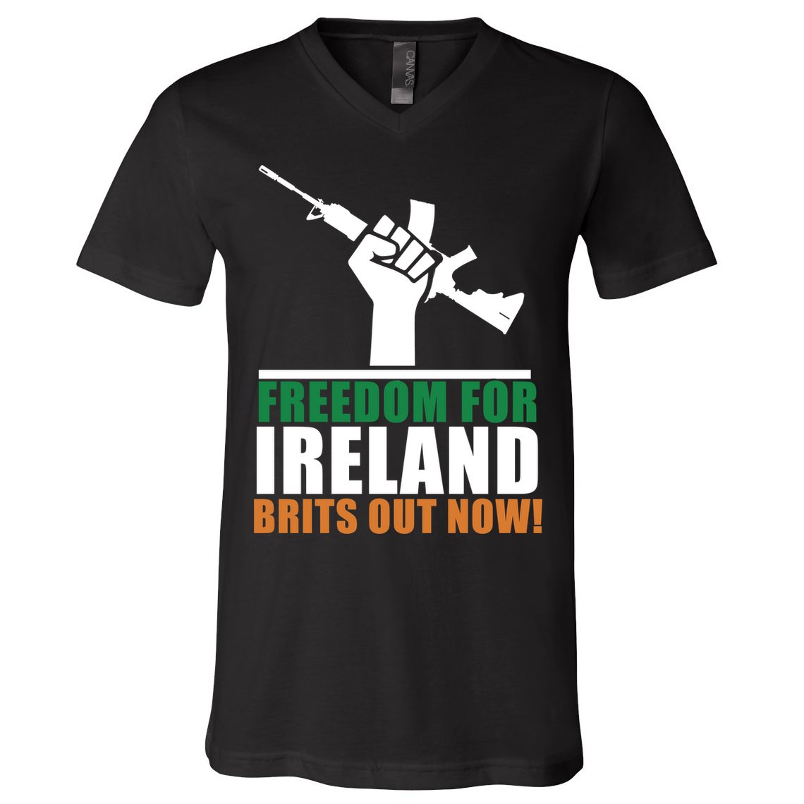 Freedom For Ireland Brits Out Now V-Neck T-Shirt
