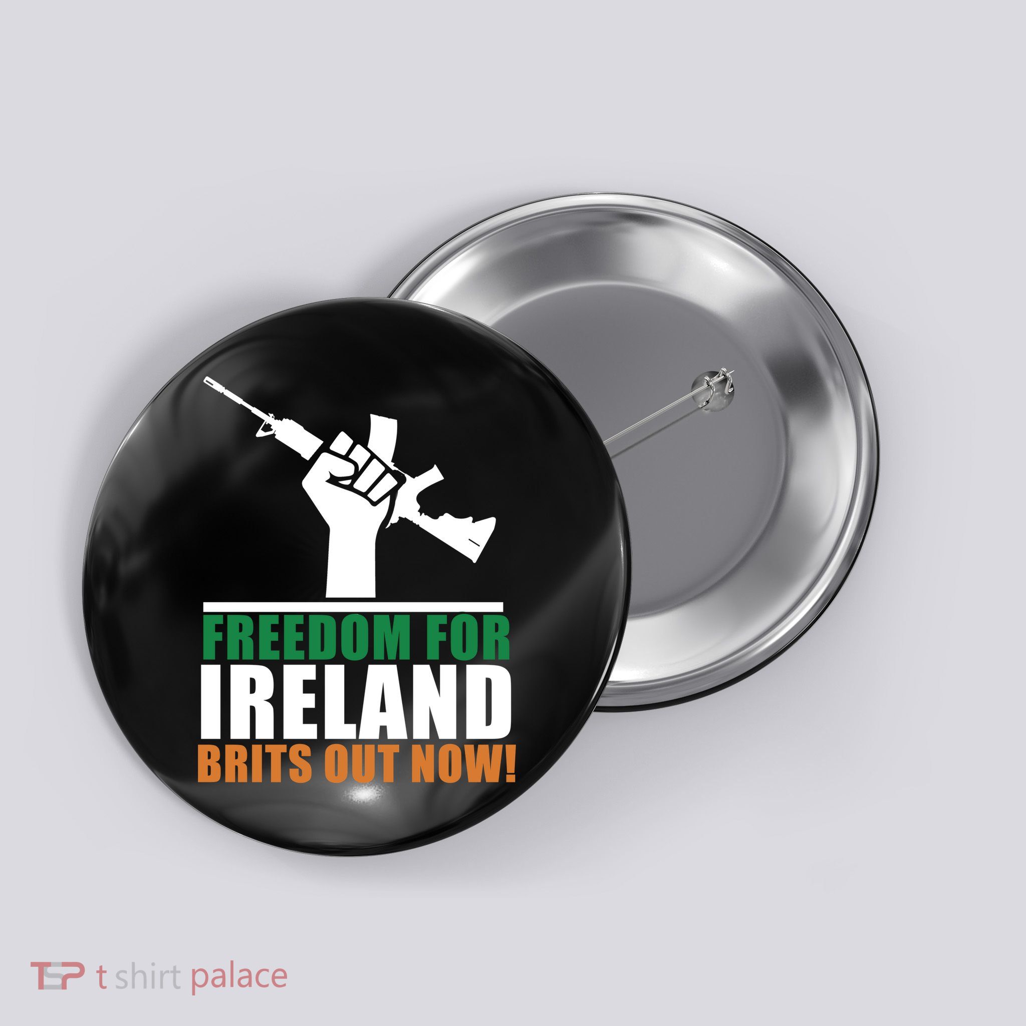 Freedom For Ireland Brits Out Now Button