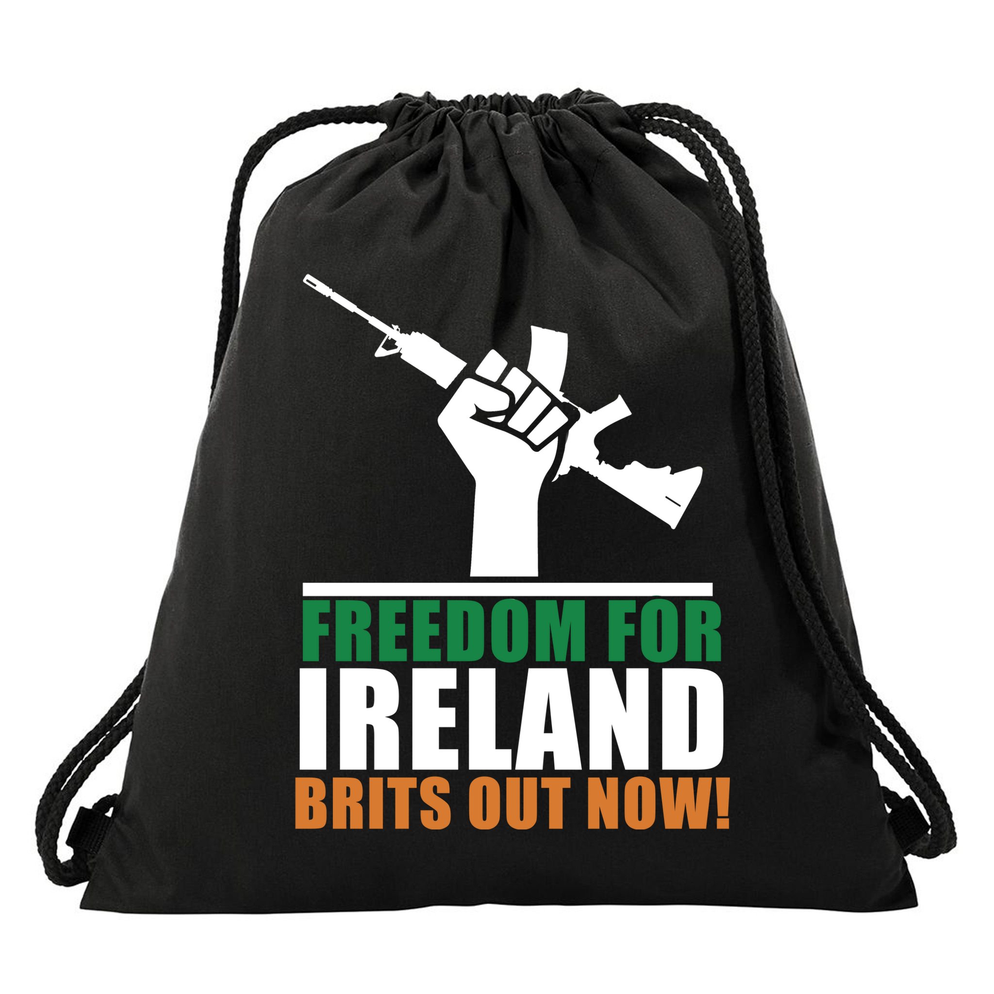 Freedom For Ireland Brits Out Now Drawstring Bag