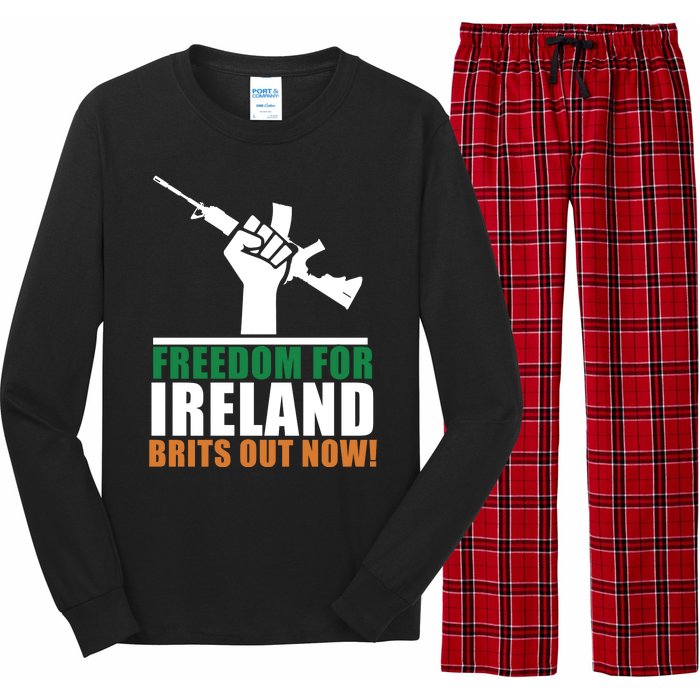 Freedom For Ireland Brits Out Now Long Sleeve Pajama Set