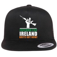 Freedom For Ireland Brits Out Now Flat Bill Trucker Hat