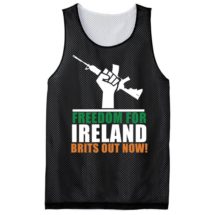 Freedom For Ireland Brits Out Now Mesh Reversible Basketball Jersey Tank