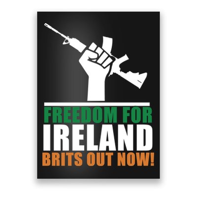 Freedom For Ireland Brits Out Now Poster