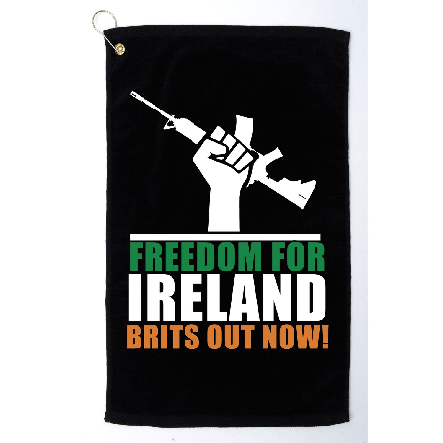 Freedom For Ireland Brits Out Now Golf Towel