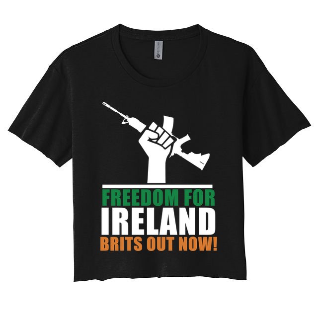Freedom For Ireland Brits Out Now Crop Top