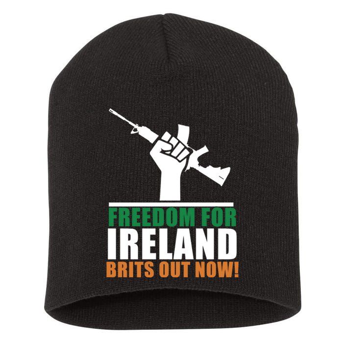 Freedom For Ireland Brits Out Now Short Acrylic Beanie