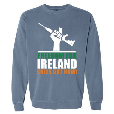 Freedom For Ireland Brits Out Now Garment-Dyed Sweatshirt