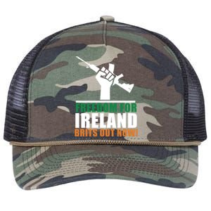 Freedom For Ireland Brits Out Now Retro Rope Trucker Hat Cap