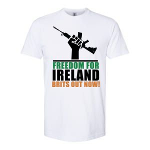 Freedom For Ireland Brits Out Now Softstyle CVC T-Shirt