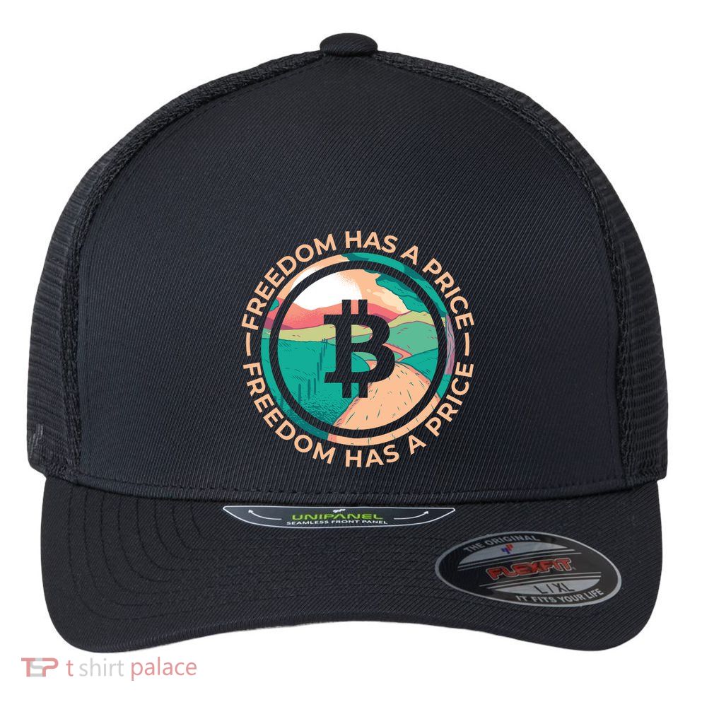 Freedom Has  Price Bitcoin Flexfit Unipanel Trucker Cap