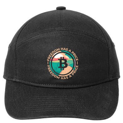 Freedom Has  Price Bitcoin 7-Panel Snapback Hat