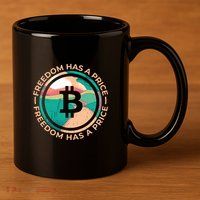 Freedom Has  Price Bitcoin 11oz C Handle Ceramic Mug