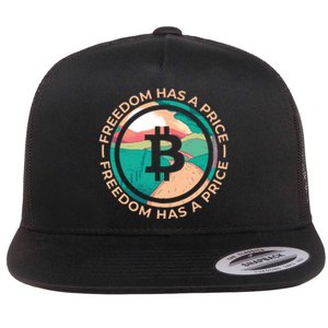 Freedom Has  Price Bitcoin Flat Bill Trucker Hat