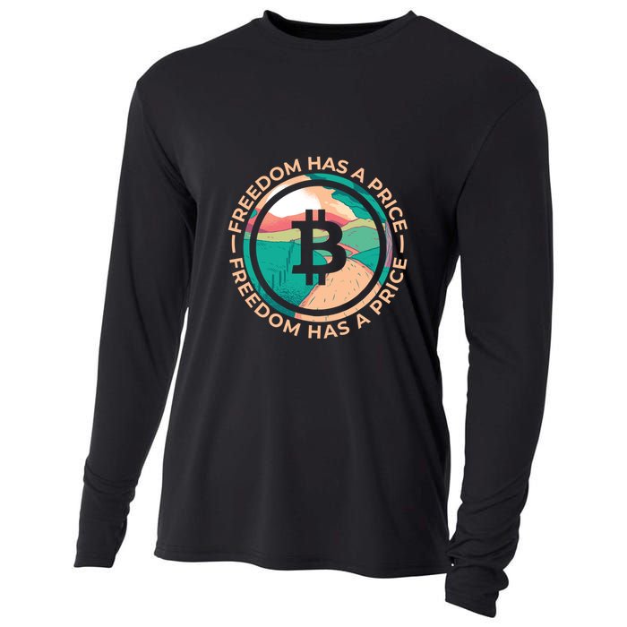 Freedom Has  Price Bitcoin Cooling Performance Long Sleeve Crew