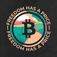 Freedom Has  Price Bitcoin 25L Jumbo Tote