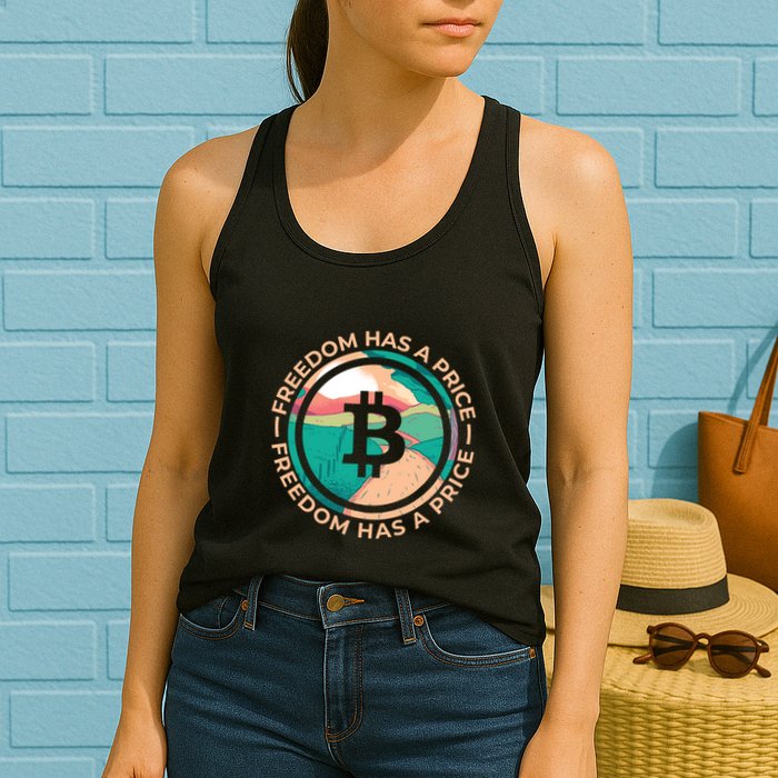 Freedom Has  Price Bitcoin Womens Tank Top