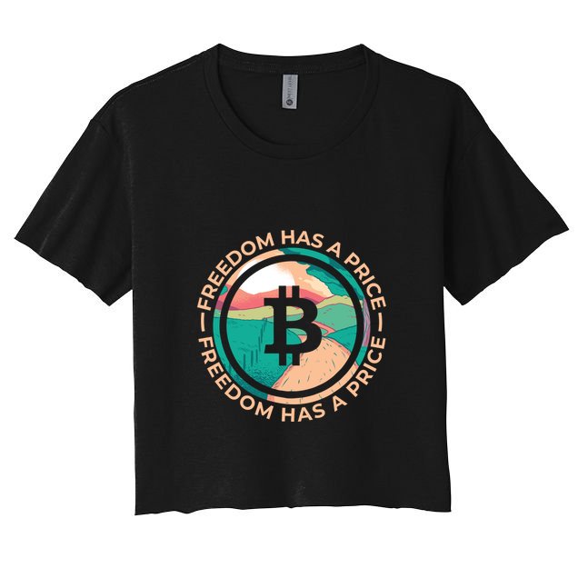 Freedom Has  Price Bitcoin Crop Top