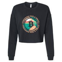 Freedom Has  Price Bitcoin Cropped Pullover Crew