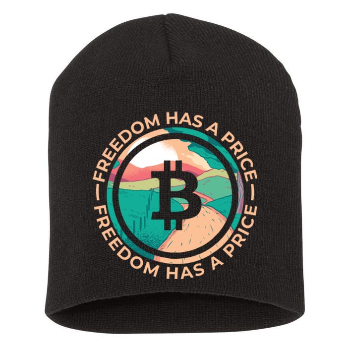 Freedom Has  Price Bitcoin Short Acrylic Beanie