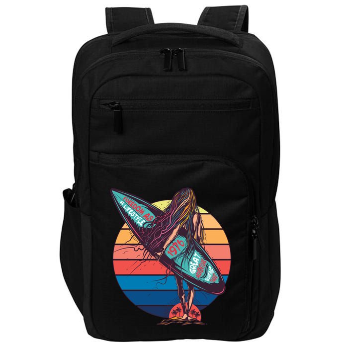 Freedom Is A Lifestyle Surfer Impact Tech Backpack