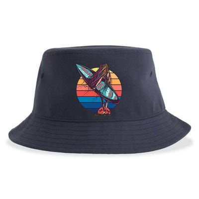 Freedom Is A Lifestyle Surfer Sustainable Bucket Hat