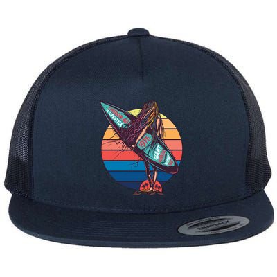 Freedom Is A Lifestyle Surfer Flat Bill Trucker Hat