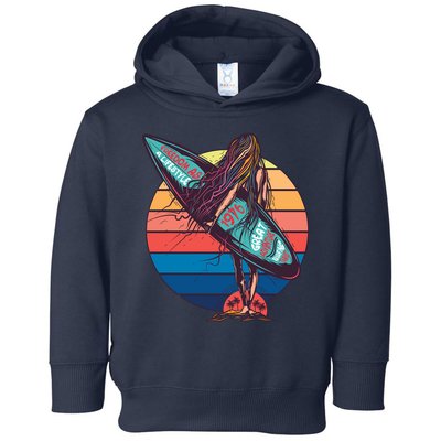 Freedom Is A Lifestyle Surfer Toddler Hoodie