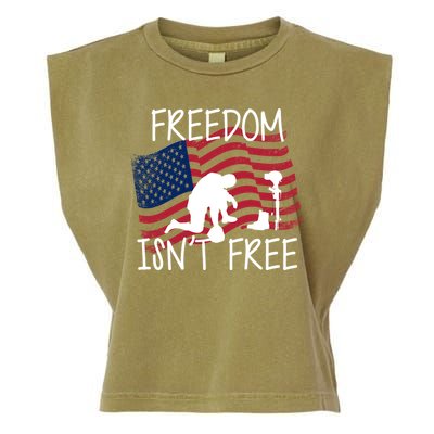 Freedom Isn't Free Garment-Dyed Women's Muscle Tee