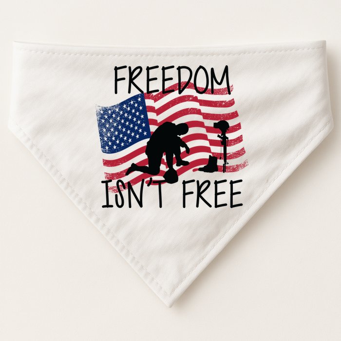 Freedom Isn't Free USA-Made Doggie Bandana