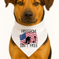 Freedom Isn't Free USA-Made Doggie Bandana