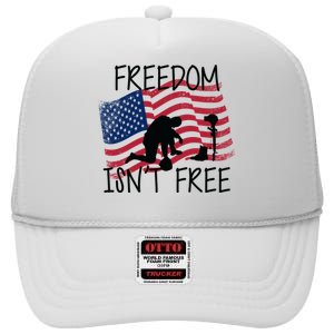 Freedom Isn't Free High Crown Mesh Back Trucker Hat