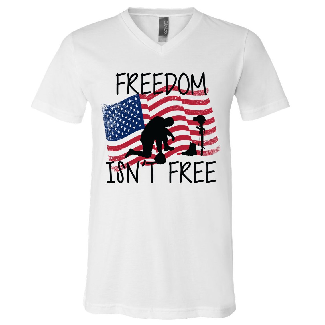 Freedom Isn't Free V-Neck T-Shirt