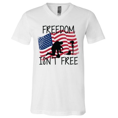 Freedom Isn't Free V-Neck T-Shirt