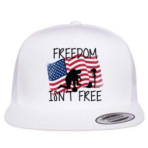 Freedom Isn't Free Flat Bill Trucker Hat