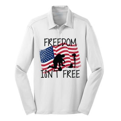 Freedom Isn't Free Silk Touch Performance Long Sleeve Polo