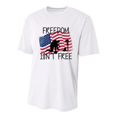 Freedom Isn't Free Youth Performance Sprint T-Shirt