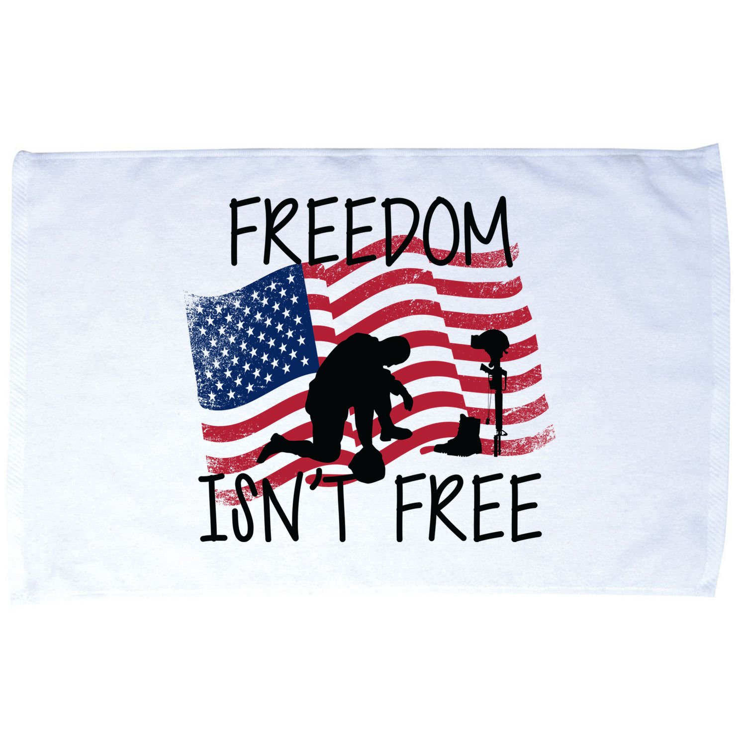 Freedom Isn't Free Microfiber Hand Towel