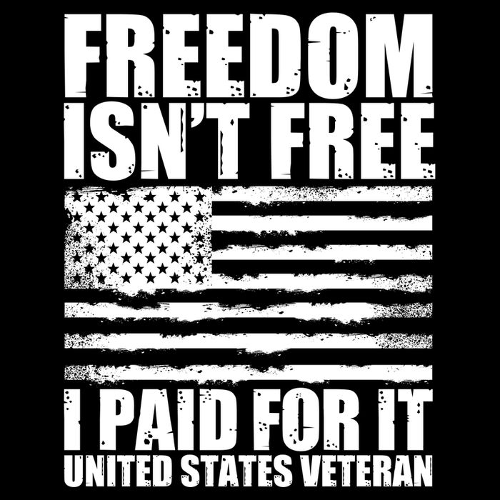 Freedom Isn't Free I Paid For It United States Veteran Cooling Performance Crew T-Shirt
