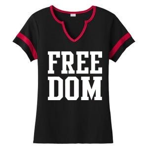 Freedom Logo Ladies Halftime Notch Neck Tee