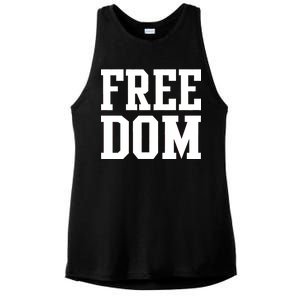 Freedom Logo Ladies PosiCharge Tri-Blend Wicking Tank