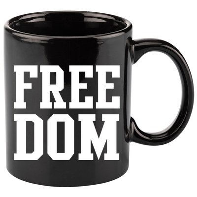 Freedom Logo 11oz C Handle Ceramic Mug