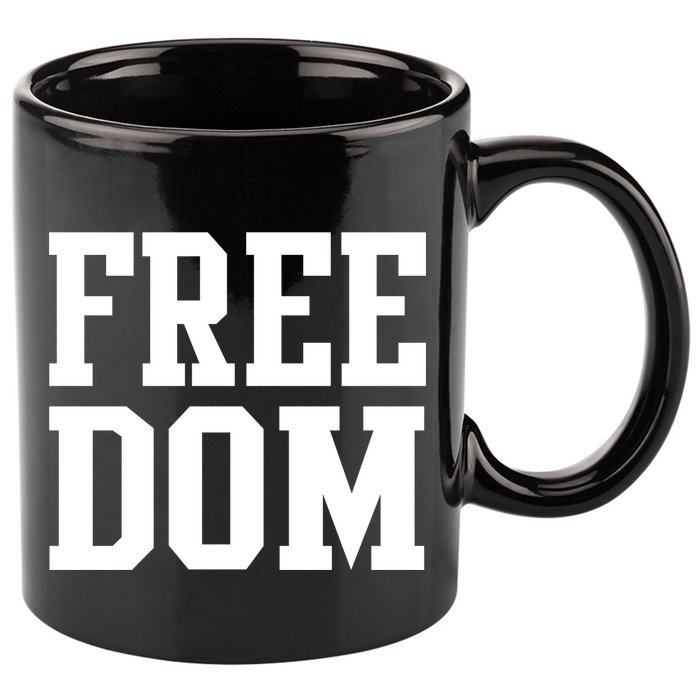Freedom Logo 11oz C Handle Ceramic Mug