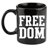 Freedom Logo 11oz C Handle Ceramic Mug