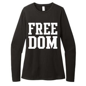 Freedom Logo Womens CVC Long Sleeve Shirt