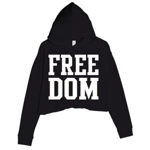 Freedom Logo Crop Fleece Hoodie