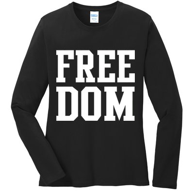 Freedom Logo Ladies Long Sleeve Shirt