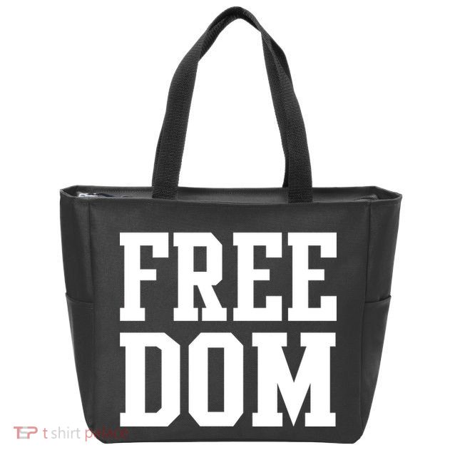 Freedom Logo Zip Tote Bag