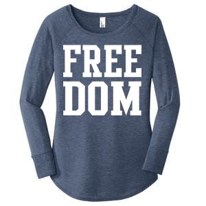 Freedom Logo Women's Perfect Tri Tunic Long Sleeve Shirt