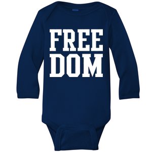 Freedom Logo Baby Long Sleeve Bodysuit